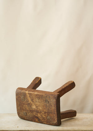 Vintage Handmade Wood Stool