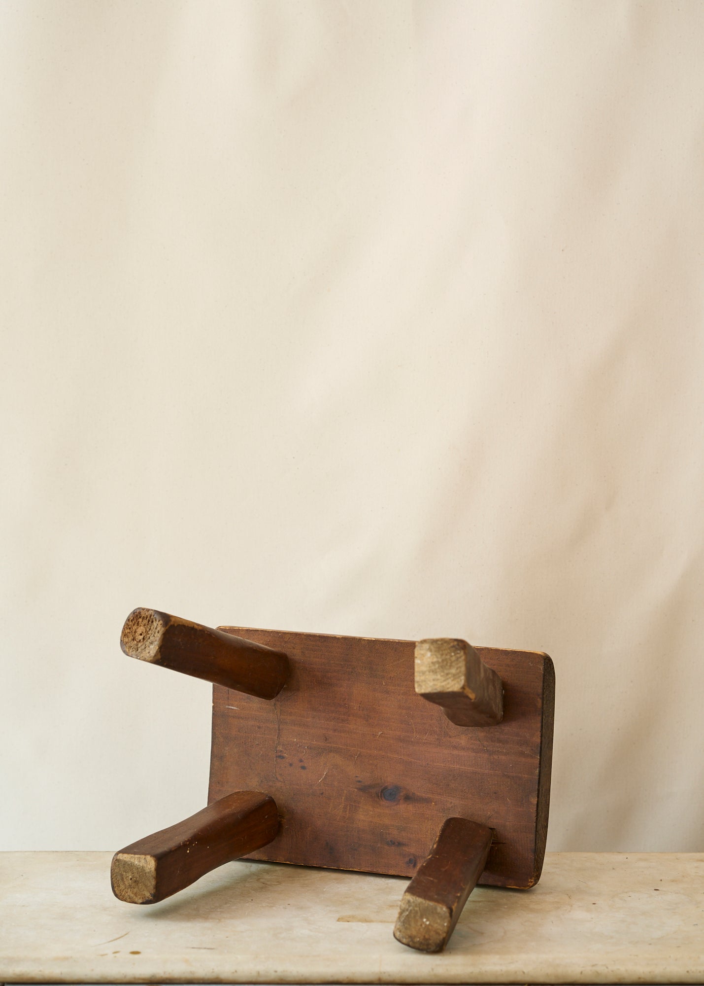 Vintage Handmade Wood Stool