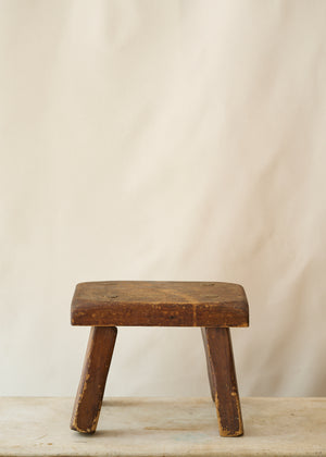 Vintage Handmade Wood Stool