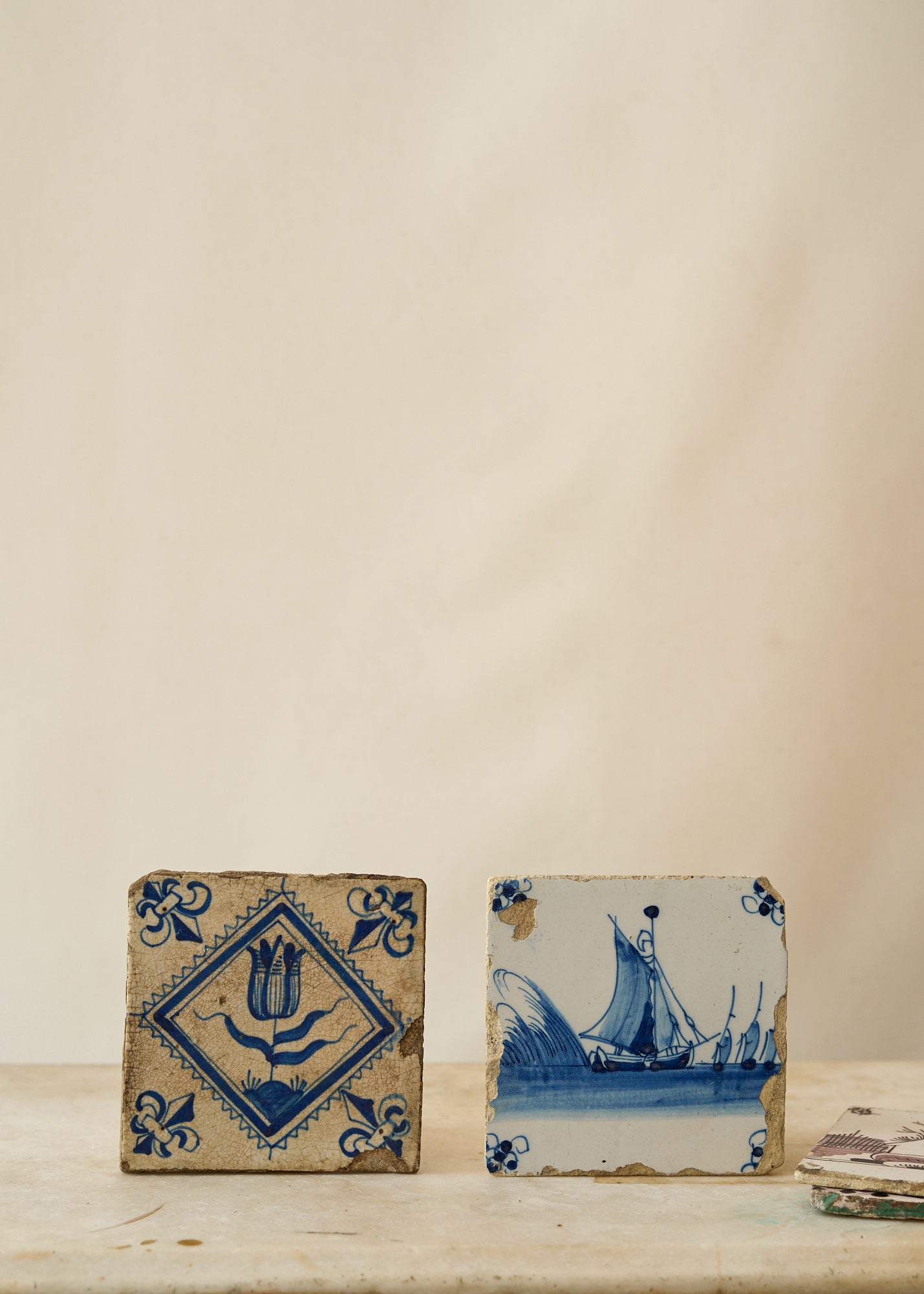 Antique 18th Century Delft Tiles