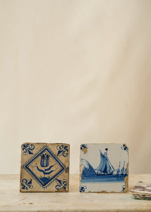 Antique 18th Century Delft Tiles