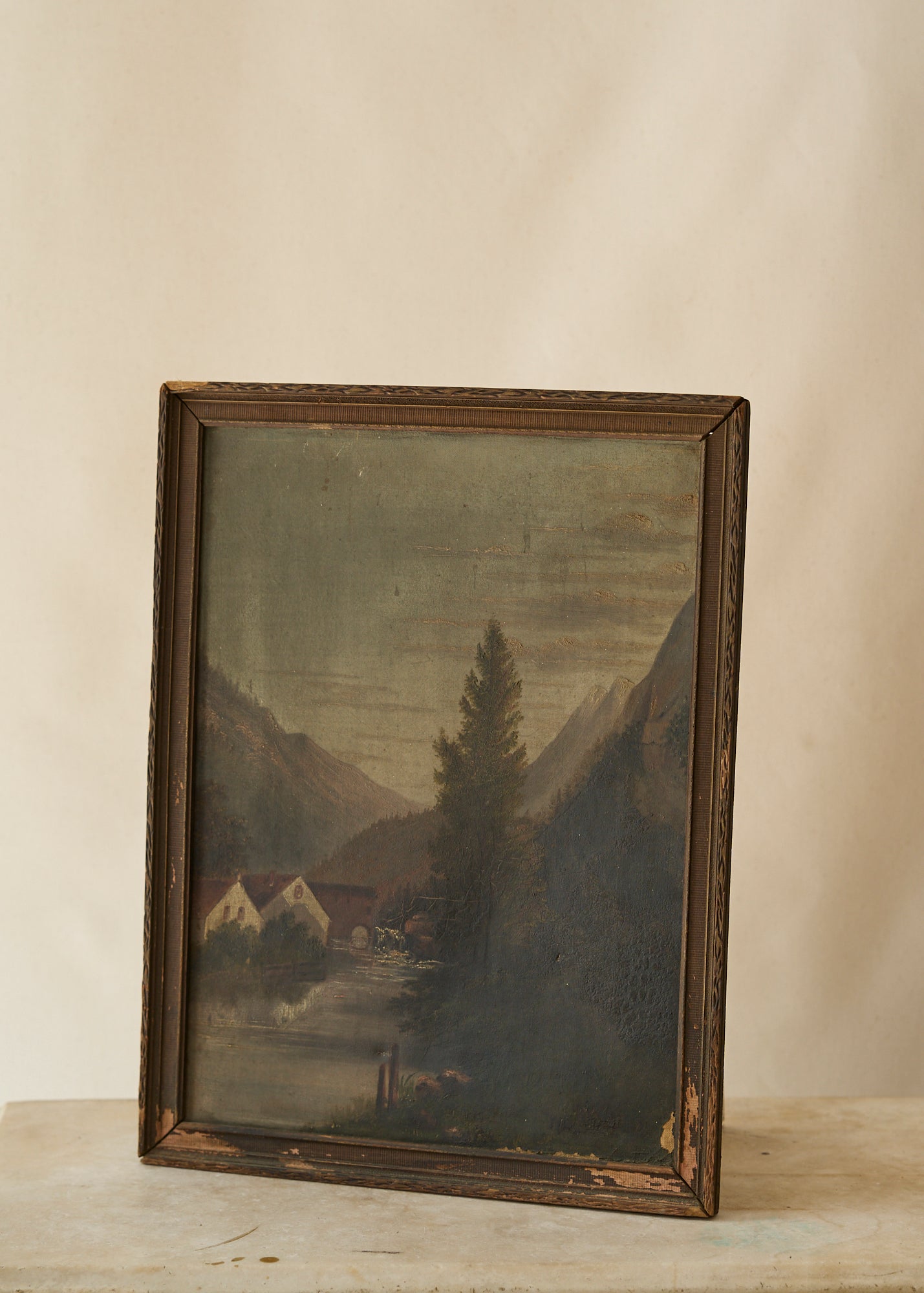 Quiet Mountain Valley Oil Painting