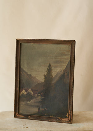 Quiet Mountain Valley Oil Painting
