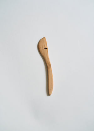 Vintage Hand Carved Wood Butter Knives