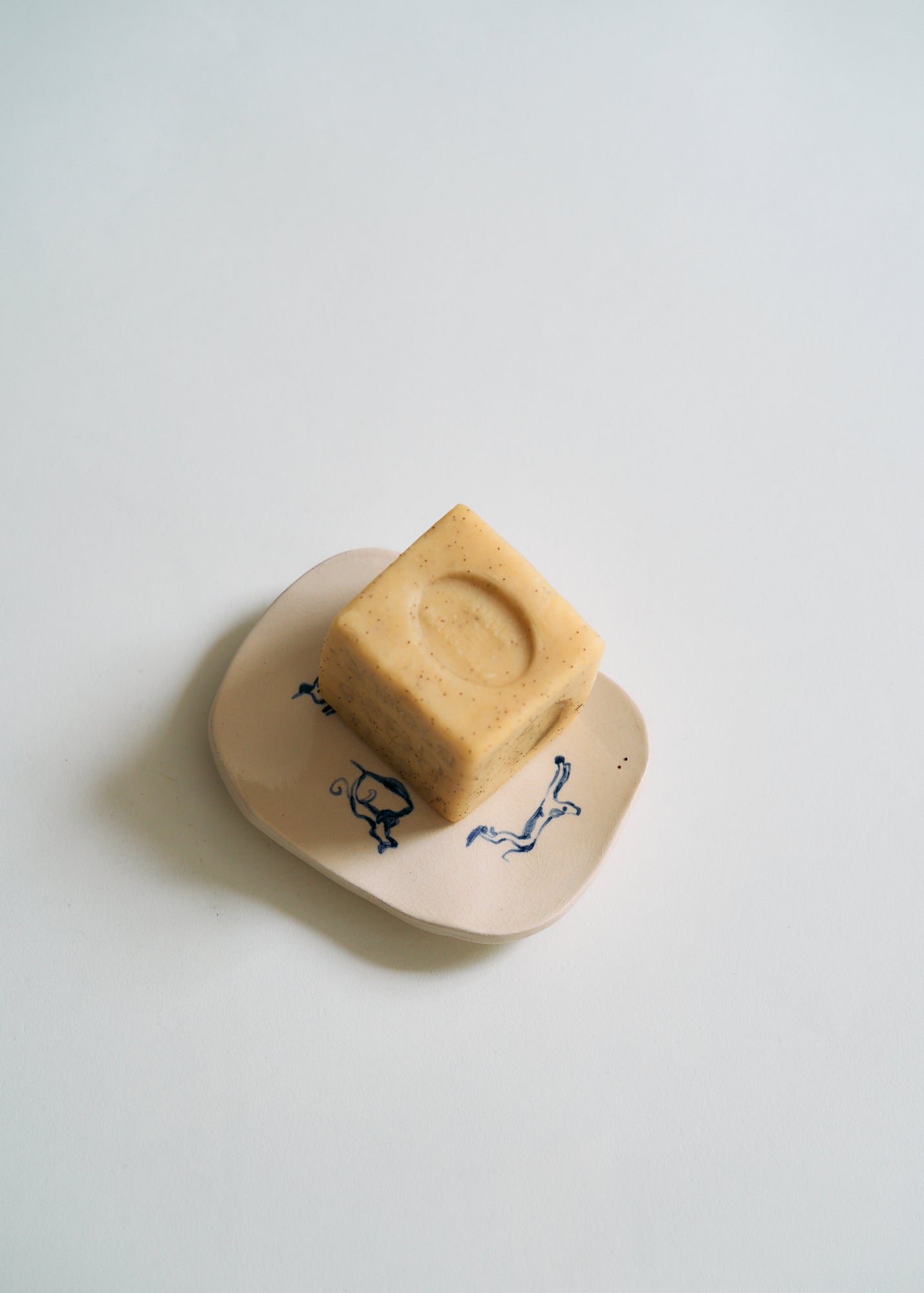 Hand Painted Ceramic Soap Dish