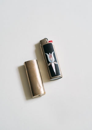 Vintage Handcrafted Sterling Inlay Lighter Covers