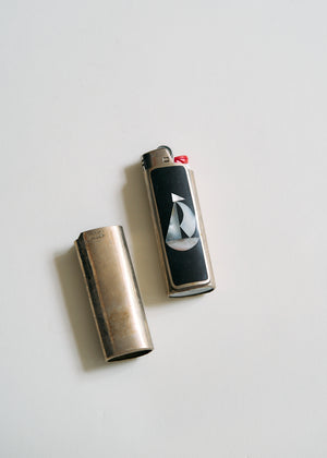 Vintage Handcrafted Sterling Inlay Lighter Covers