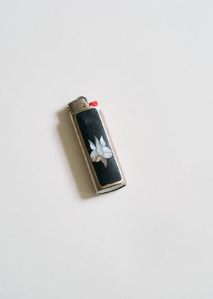 Vintage Handcrafted Sterling Inlay Lighter Covers