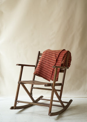 Vintage Slat Wood Folding Rocker