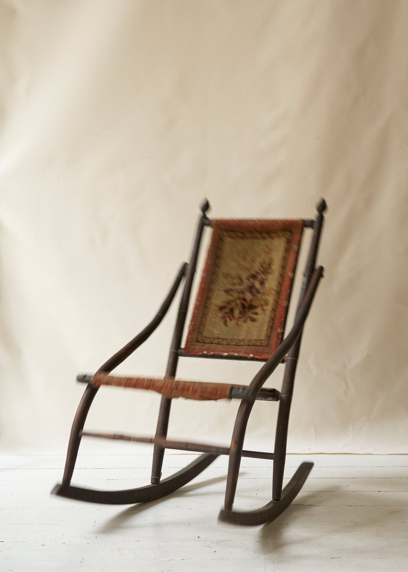 Victorian Fabric Rocking Chair