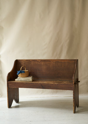 Antique Primitive Wooden Bench