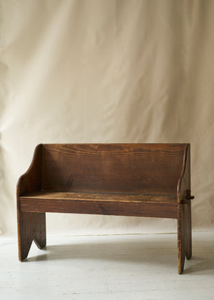 Antique Primitive Wooden Bench
