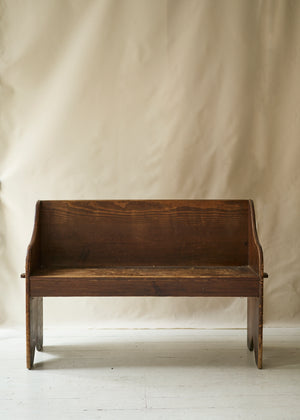 Antique Primitive Wooden Bench