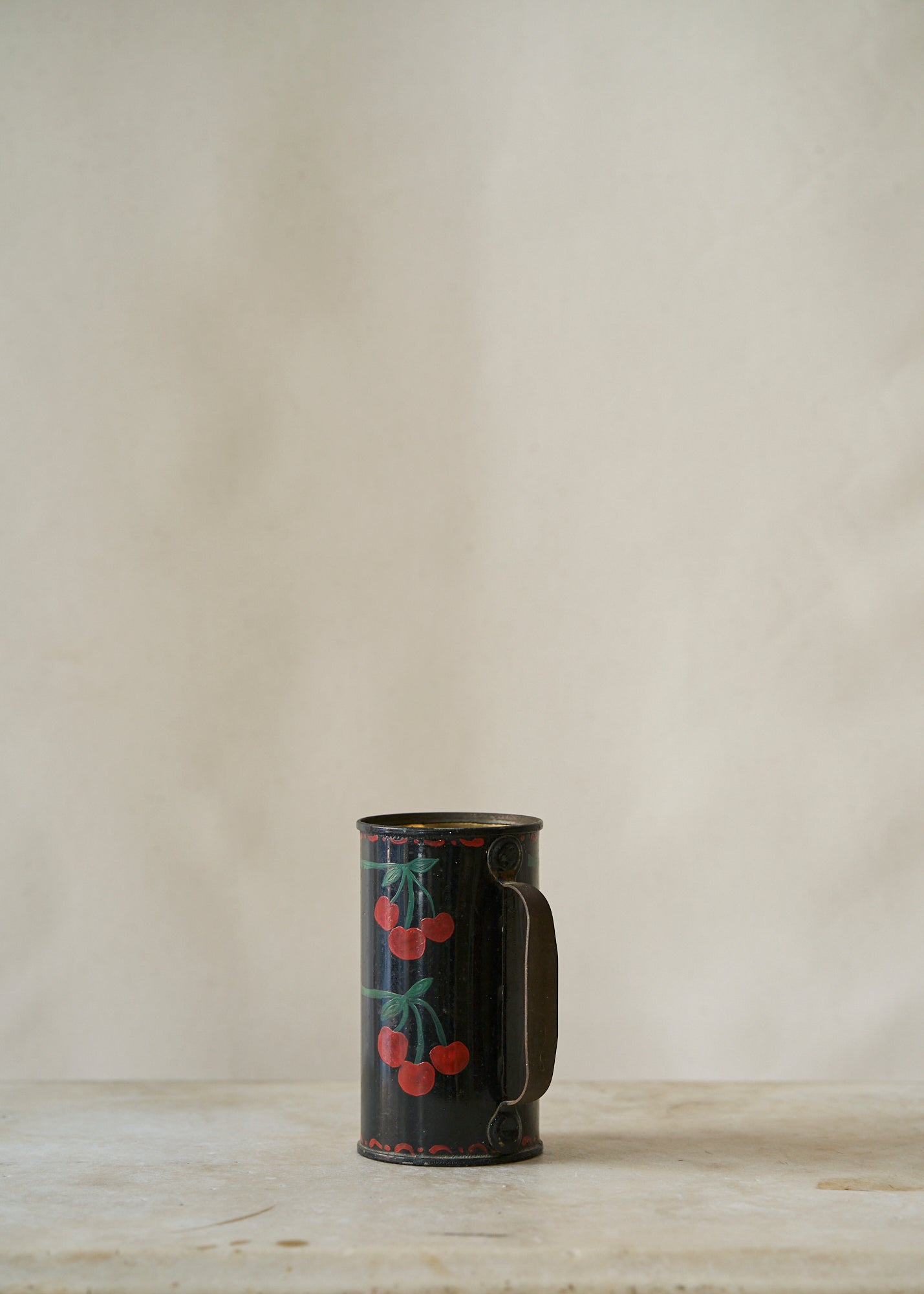 Vintage Folk Art Toleware Canister