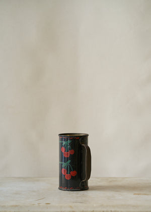 Vintage Folk Art Toleware Canister