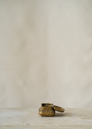 Antique Brass Trinket Jar