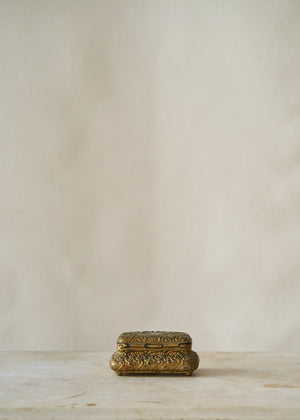 Antique Brass Trinket Jar