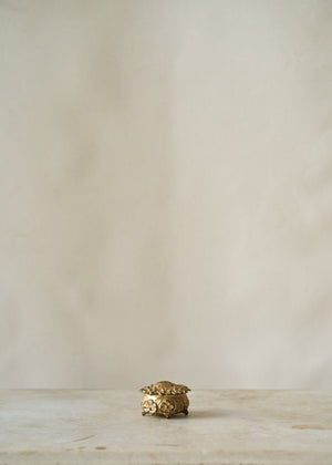 Antique Flower Trinket Jar