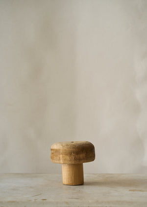 Folk Art Carved Wooden Mushroom