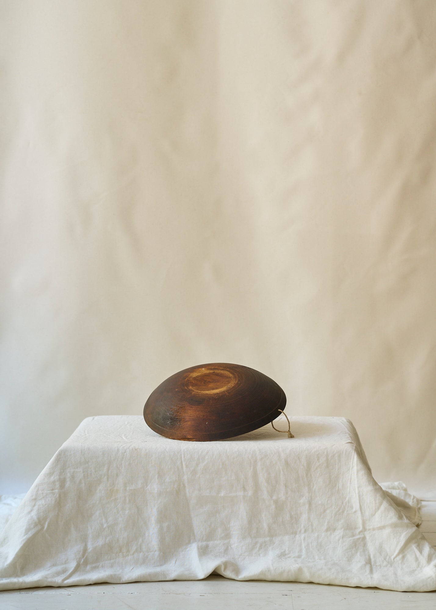 Antique Handmade Wood Bowl