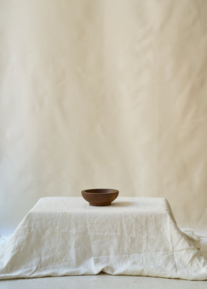Antique Small Handmade Wood Bowl