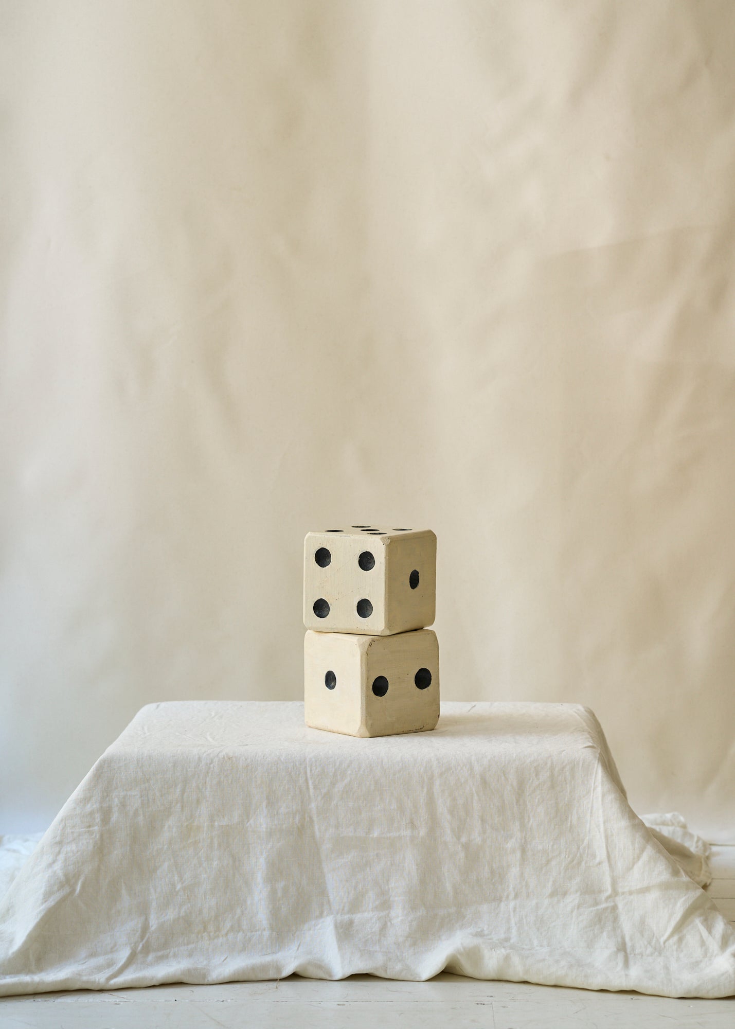 Large Handmade Folk Art Set of Dice