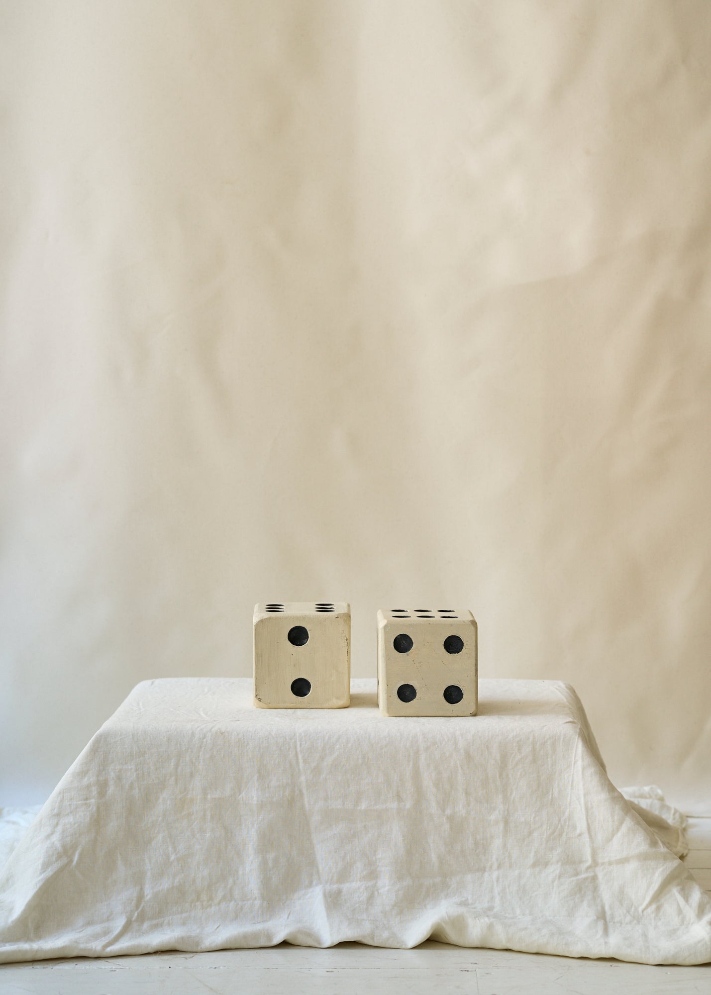 Large Handmade Folk Art Set of Dice