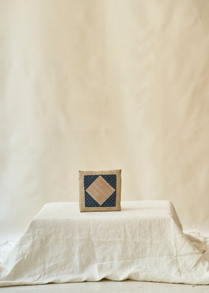 Small Antique Quilt Accent Pillow
