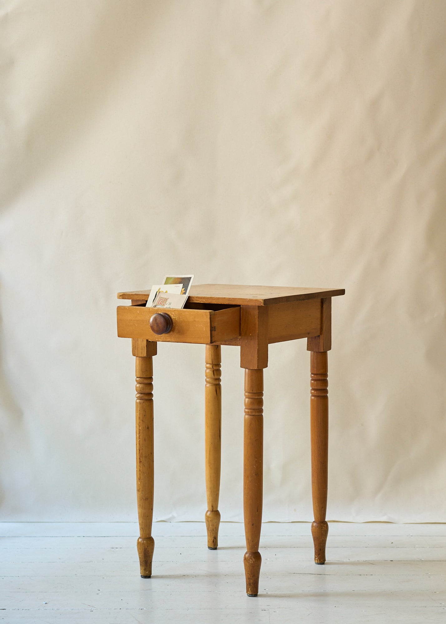 Antique Shaker Style Wood Side Table