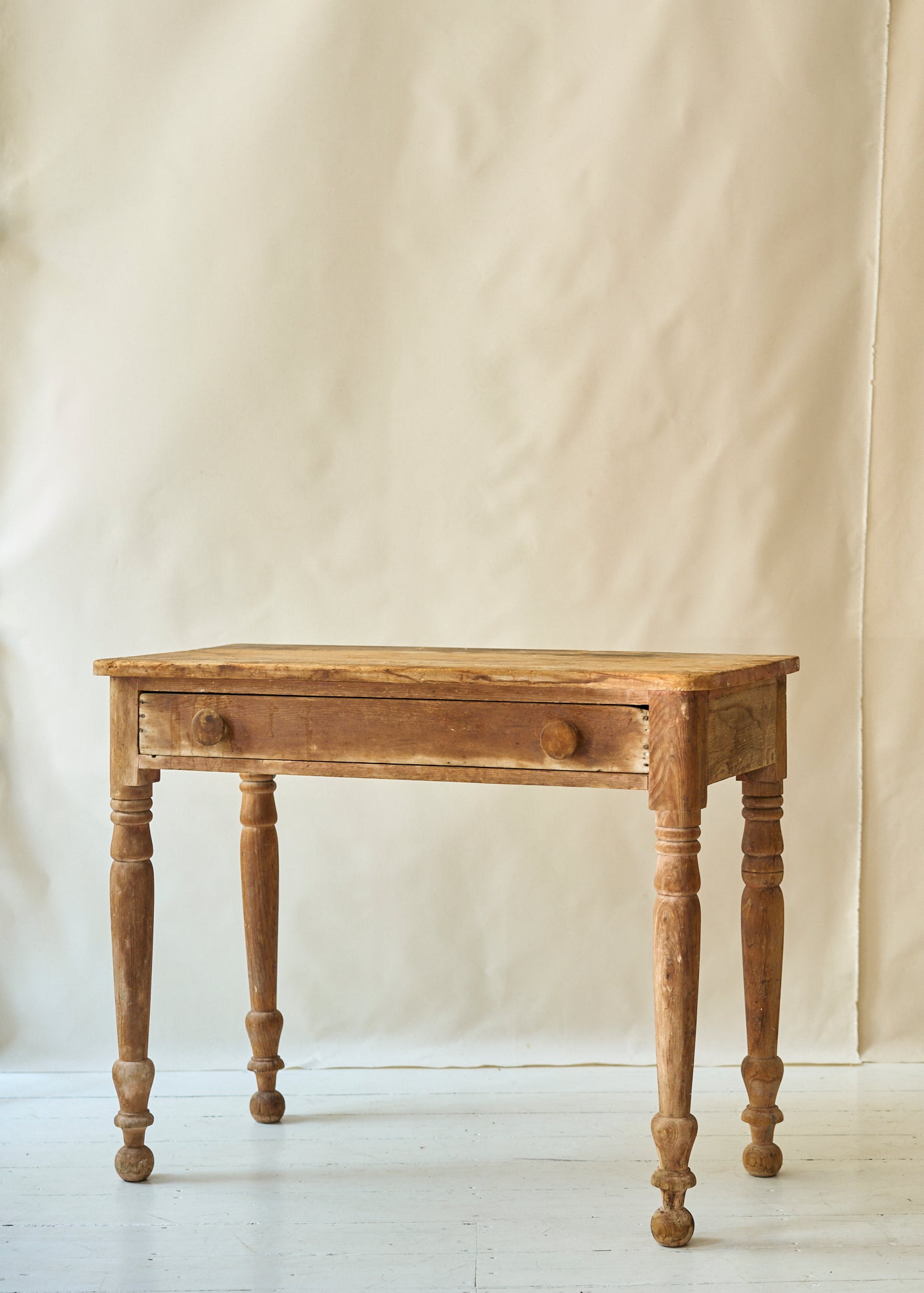 Antique Pine Table with Drawer