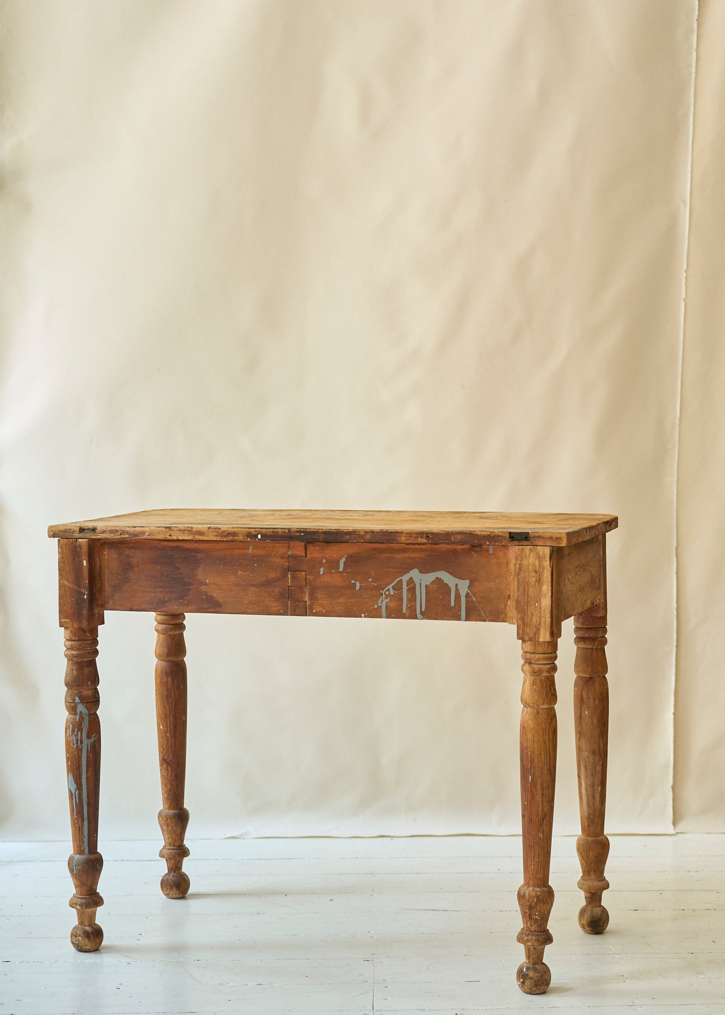 Antique Pine Table with Drawer