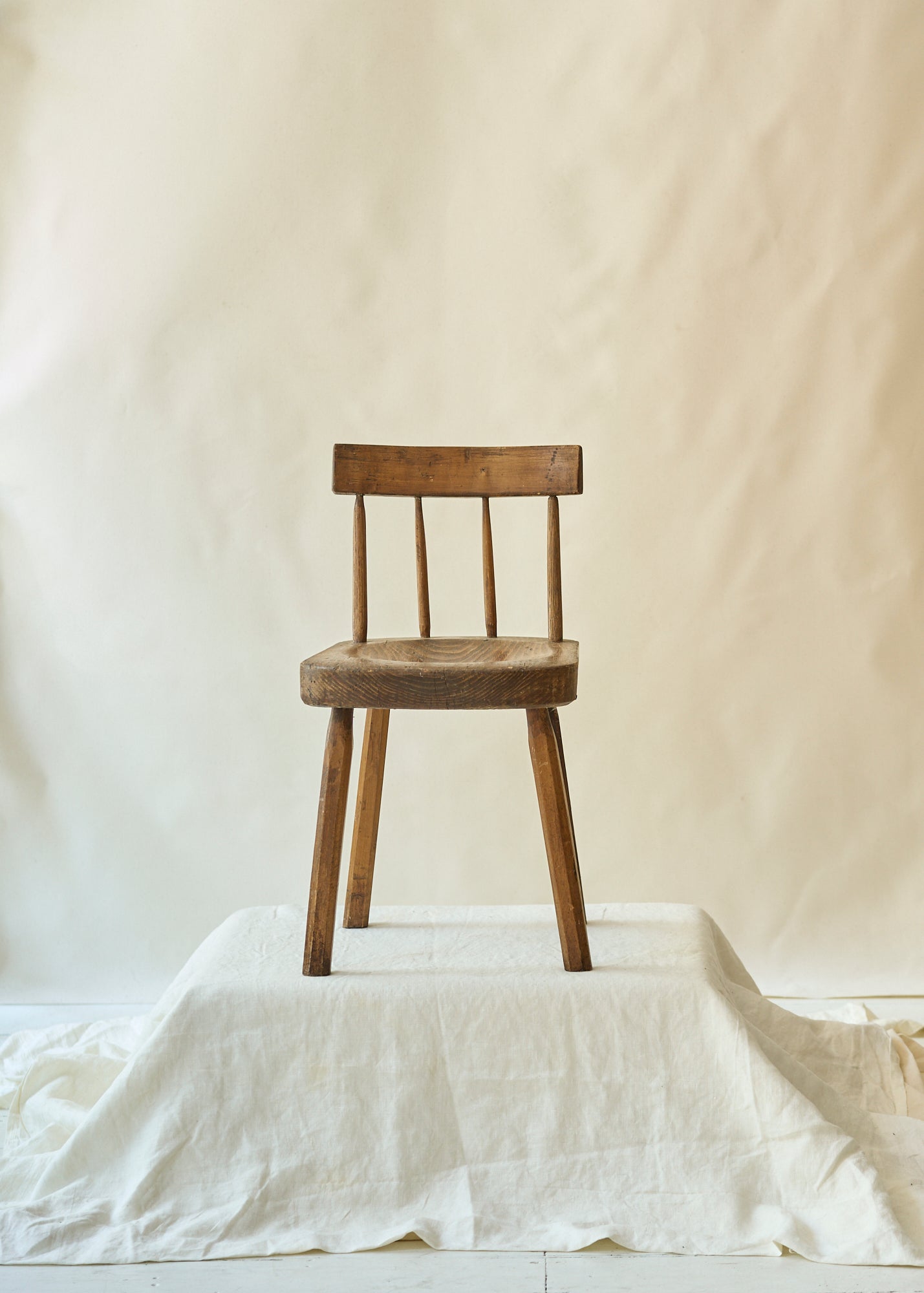 Antique Solid Wood Child's Chair