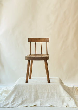 Antique Solid Wood Child's Chair