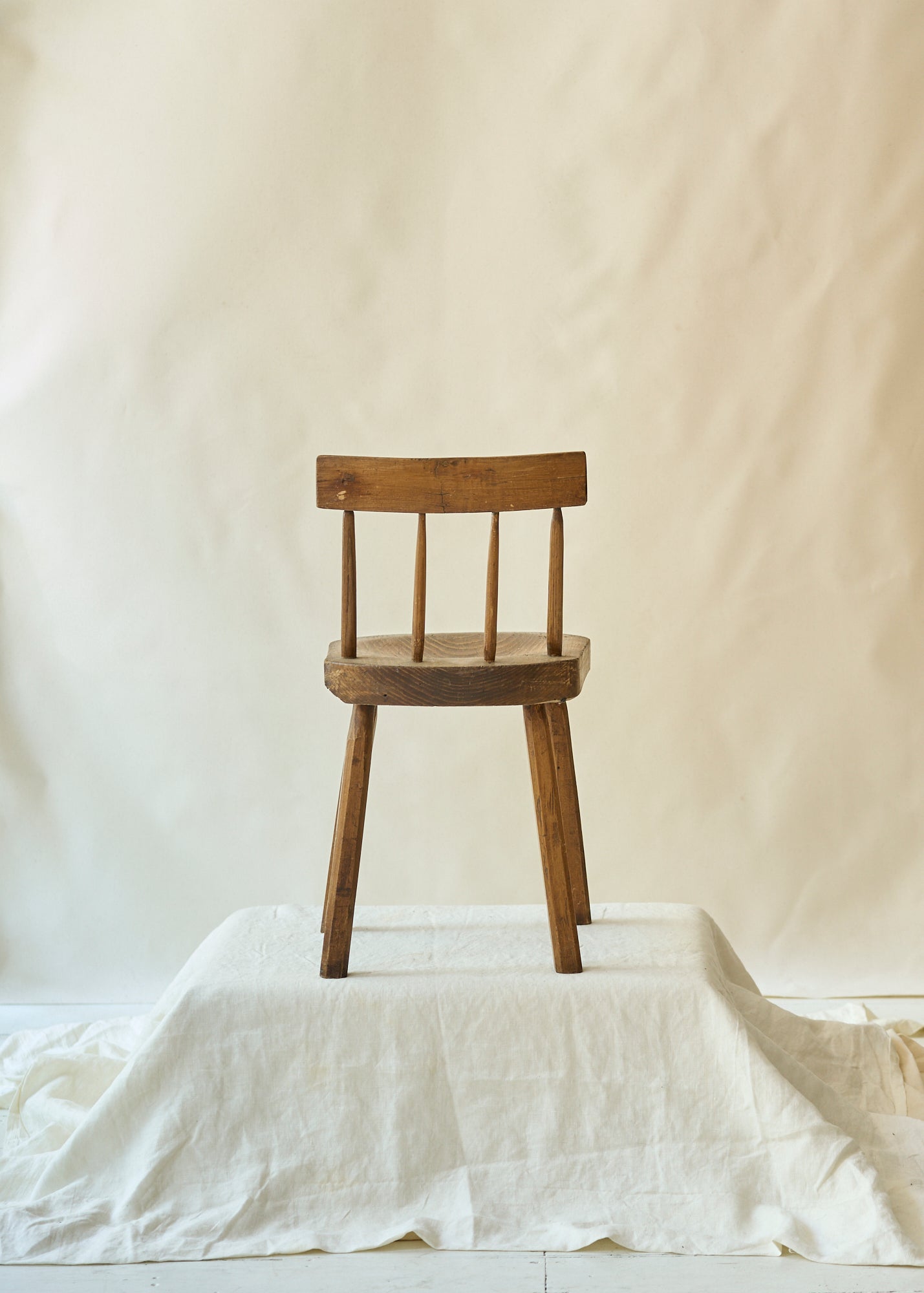 Antique Solid Wood Child's Chair