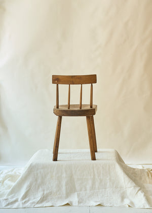 Antique Solid Wood Child's Chair