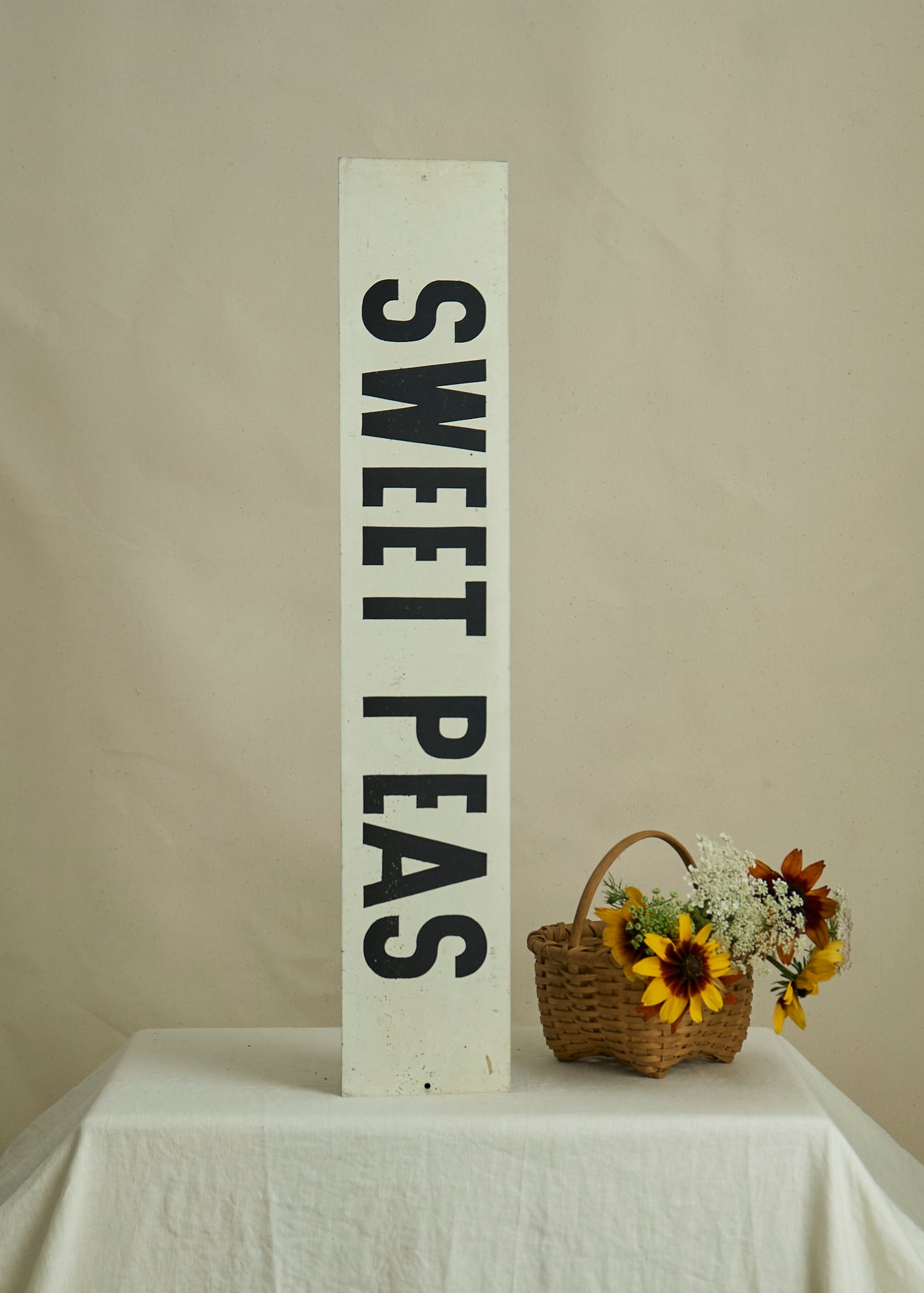 Large Sweet Peas Sign