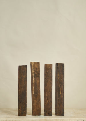 19th Century Wooden Butter Molds with Fish and Sun