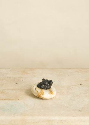 Bronze and Stone Bear Paperweight