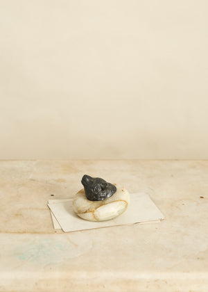 Bronze and Stone Bear Paperweight