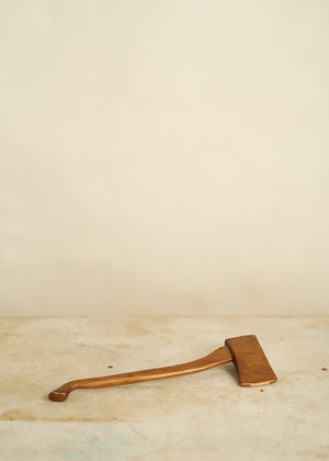 Folk Art Small Carved Wood Axe