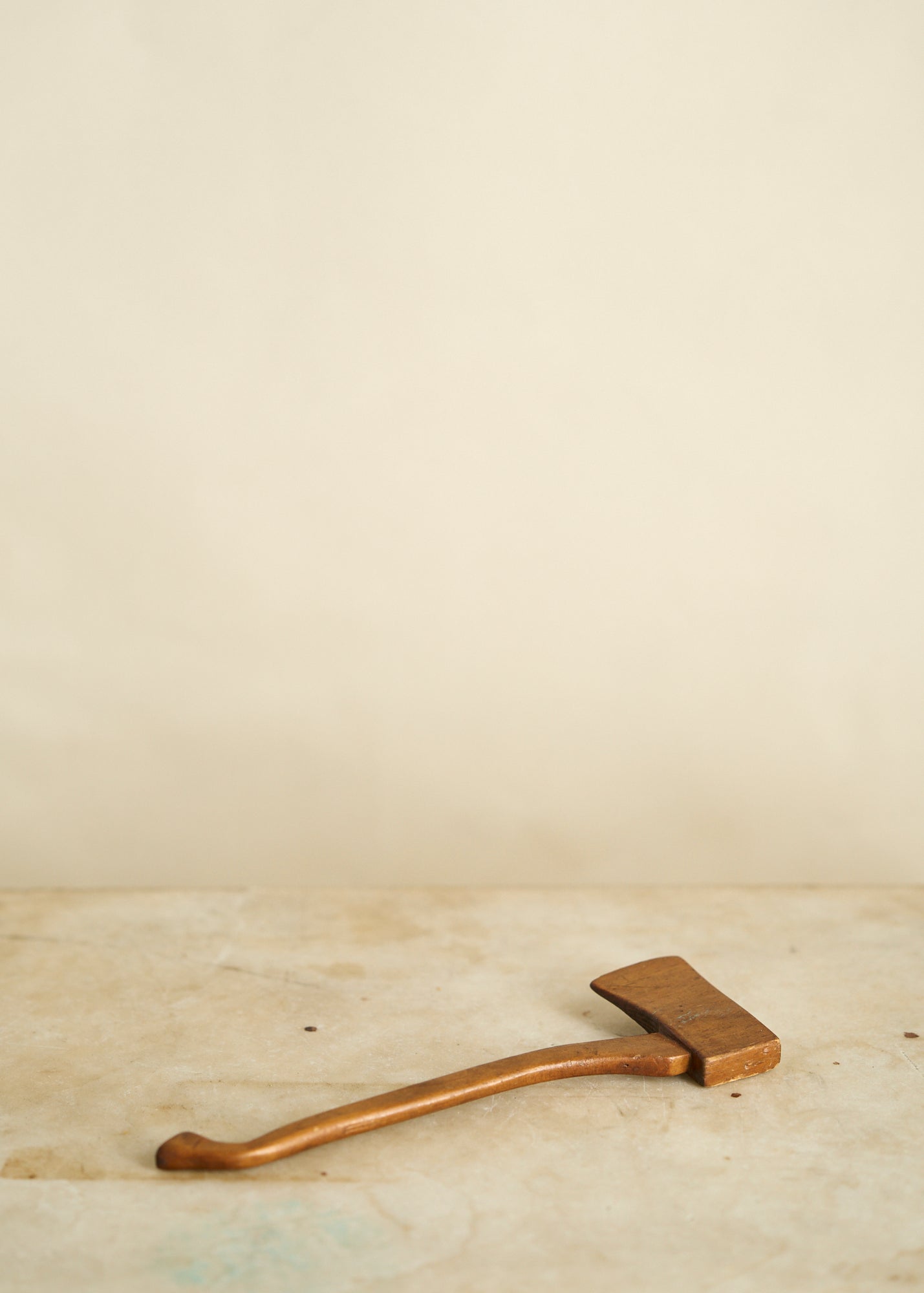 Folk Art Small Carved Wood Axe
