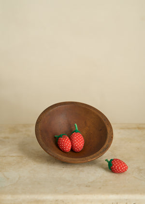 Handmade Fabric Strawberries
