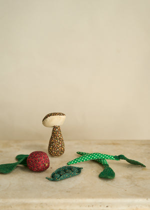 Handmade Folk Art Fabric Vegetables