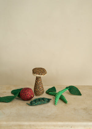 Handmade Folk Art Fabric Vegetables