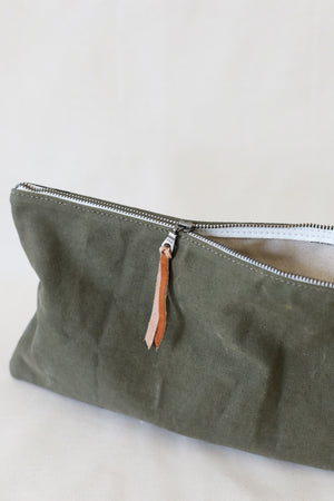 1940's era Salvaged Canvas Utility Pouch