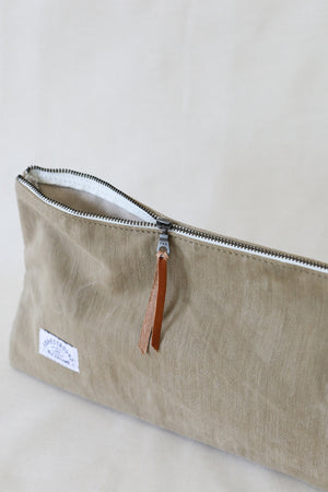 1940's era Salvaged Canvas Utility Pouch