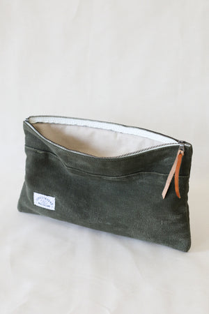 WWII era Salvaged Canvas Utility Pouch