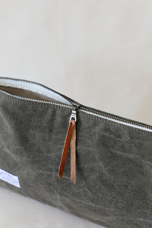 WWII era Salvaged Canvas Utility Pouch