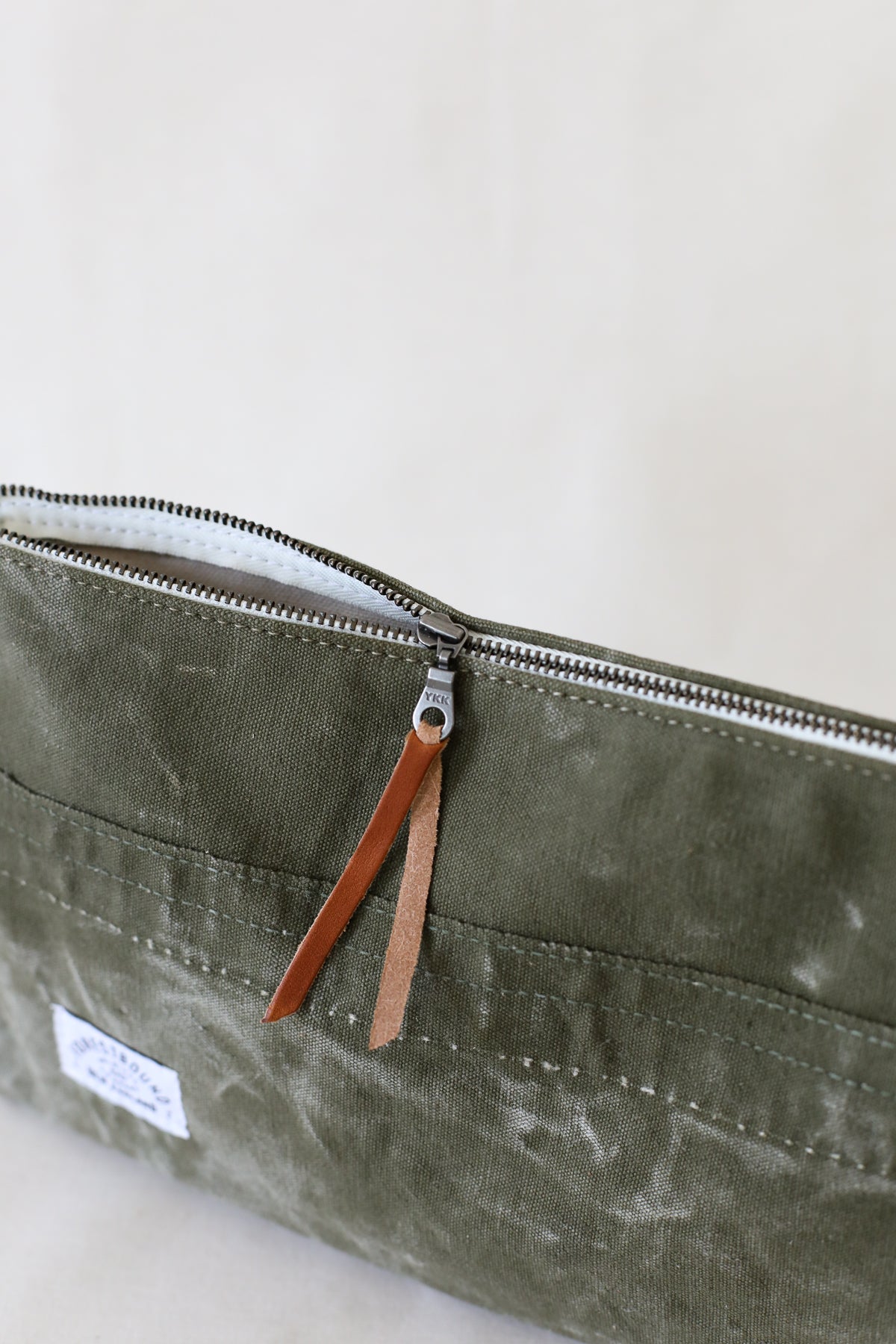 WWII era Salvaged Canvas Utility Pouch