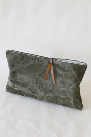 WWII era Salvaged Canvas Utility Pouch